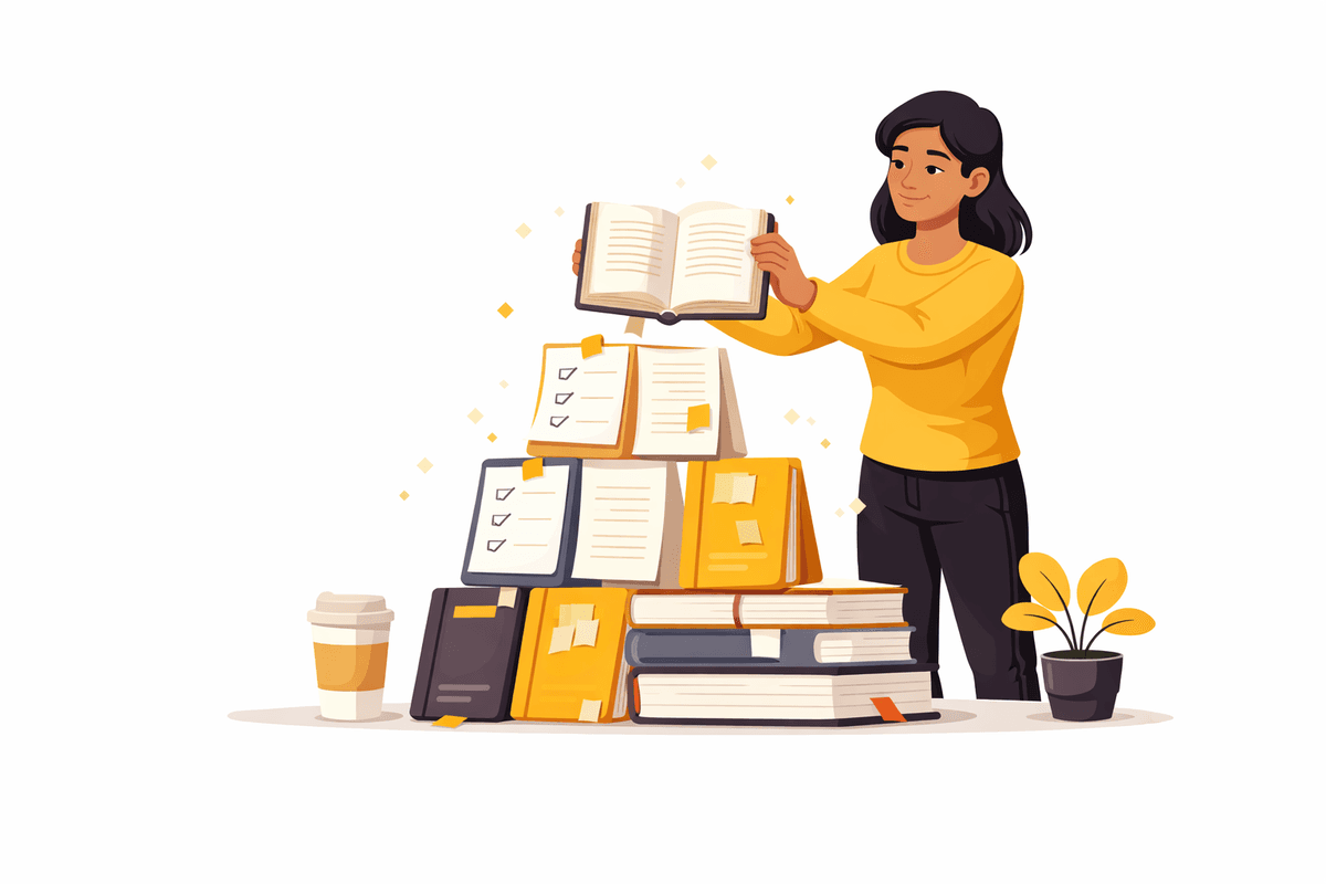 Illustration representing effective learning habits