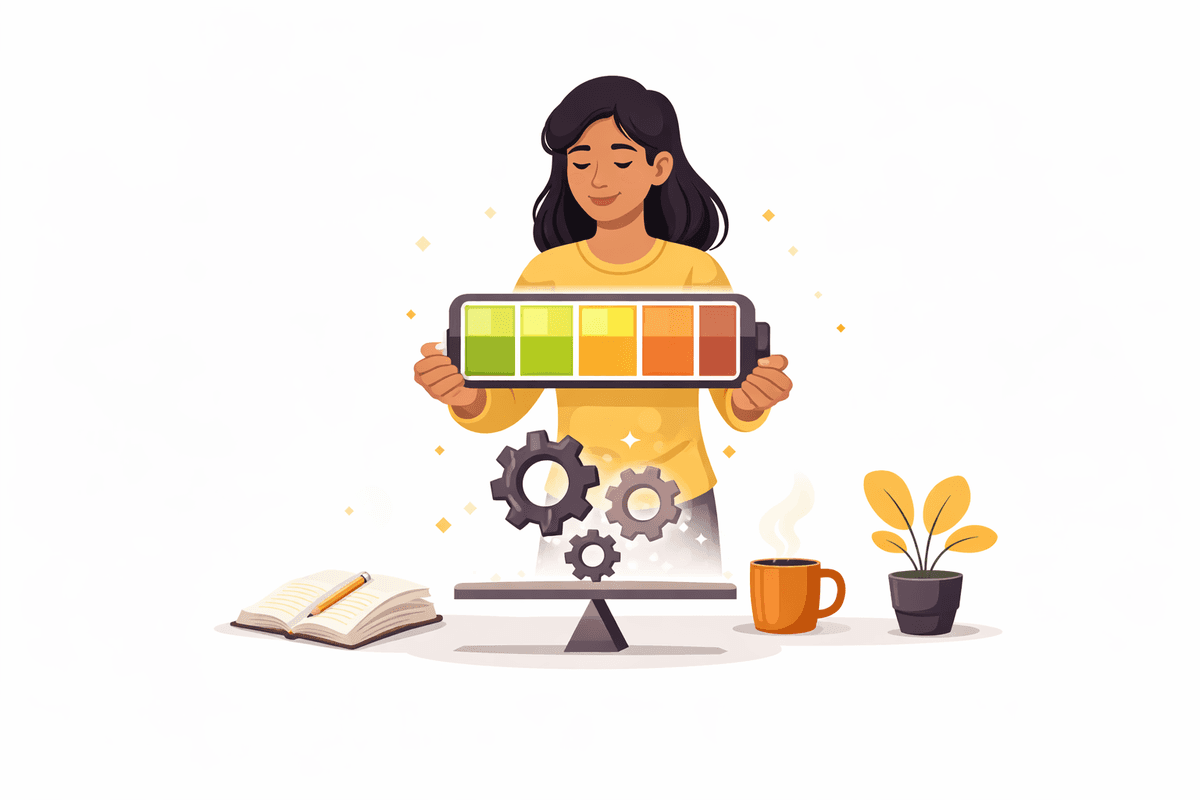 Illustration representing energy management