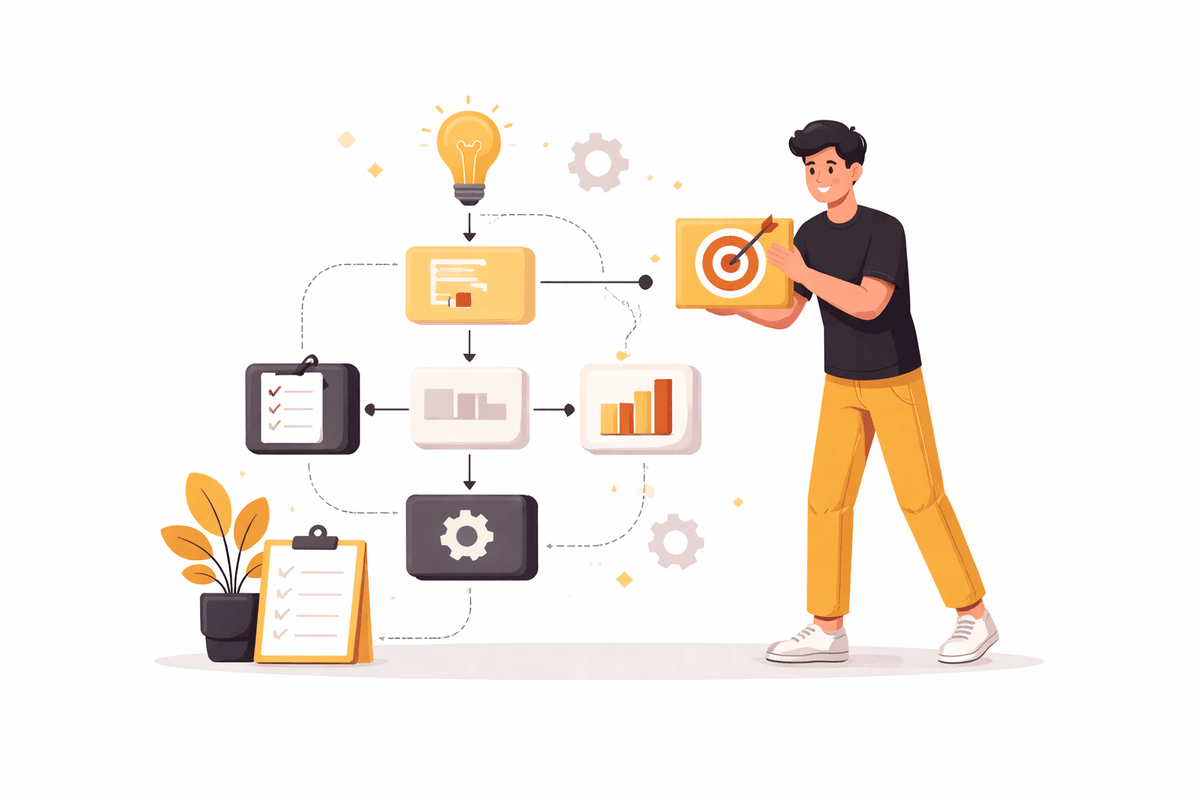 Illustration representing building effective systems