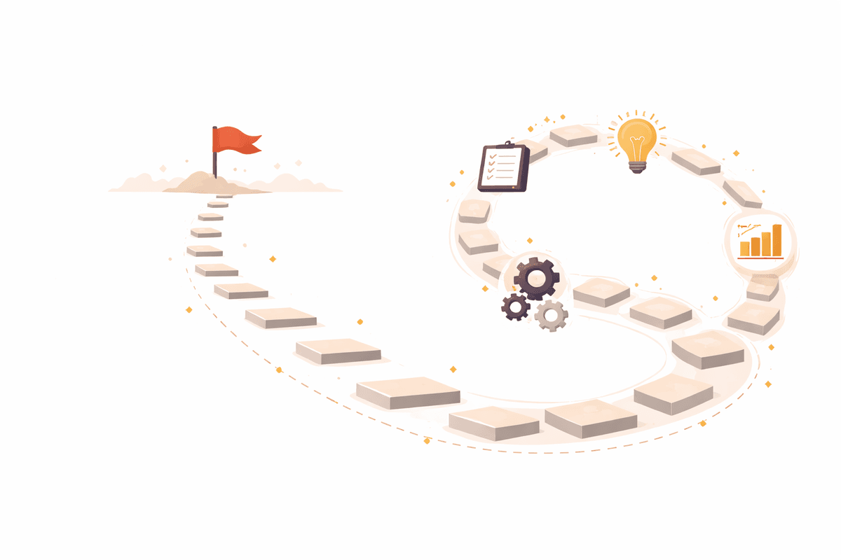 Illustration comparing systems and goals